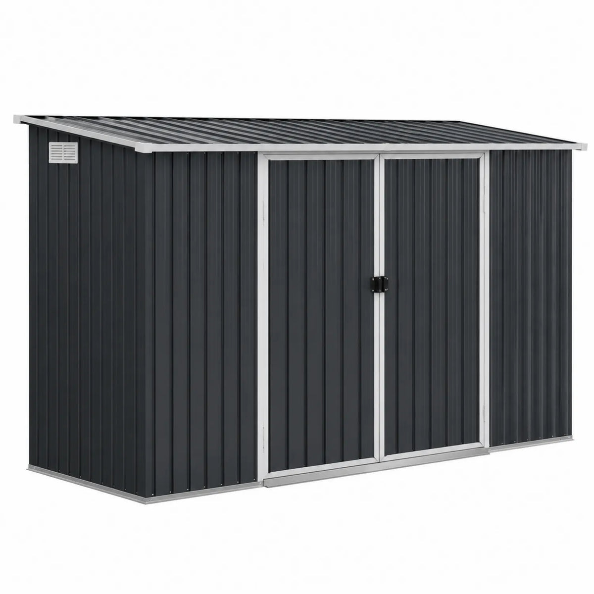 Capanno in metallo zincato grigio 213x130x173 cm