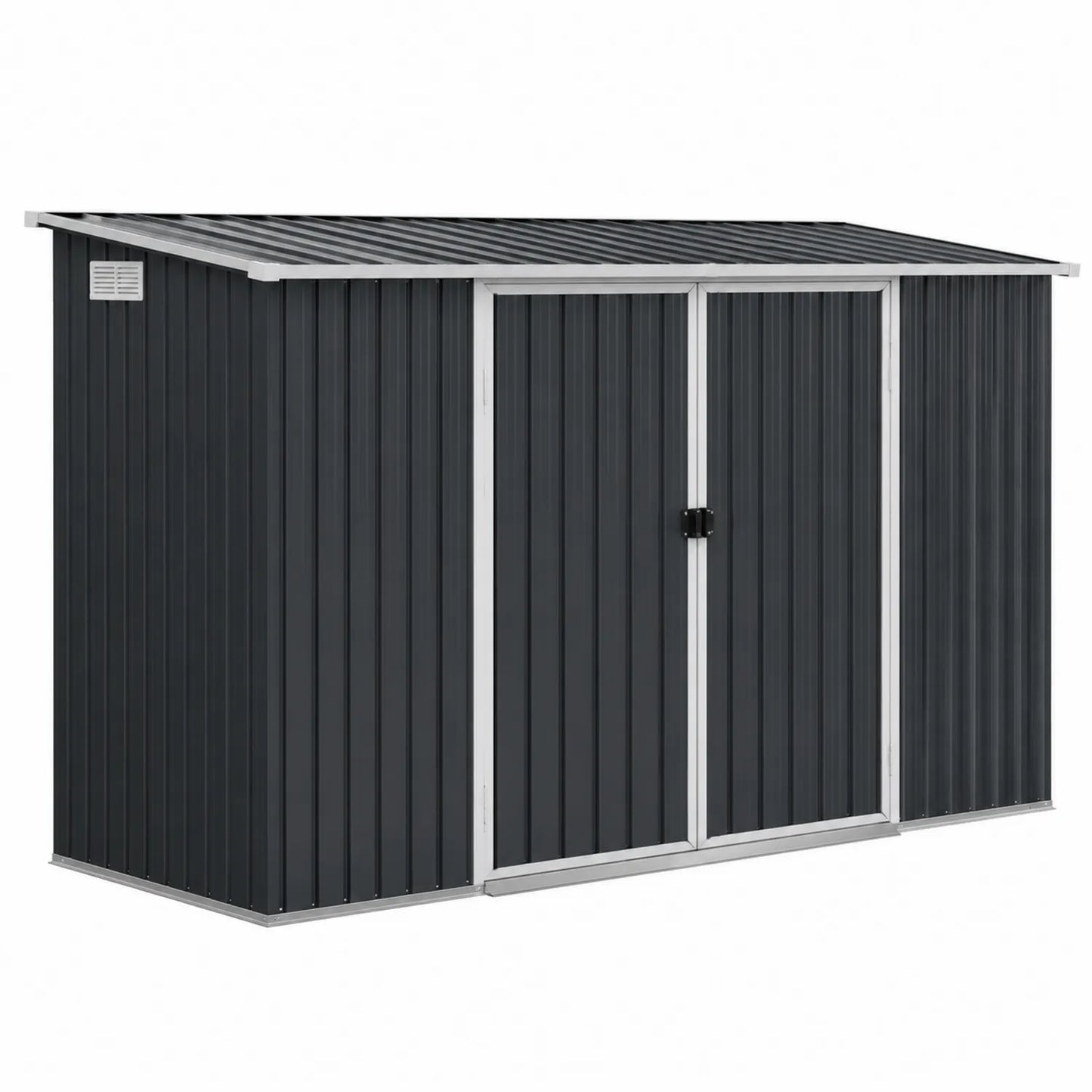 Capanno in metallo zincato grigio 213x130x173 cm