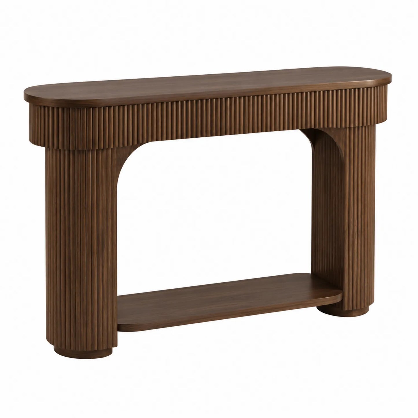 Consolle in Legno Massello Noce 120x35x80 cm