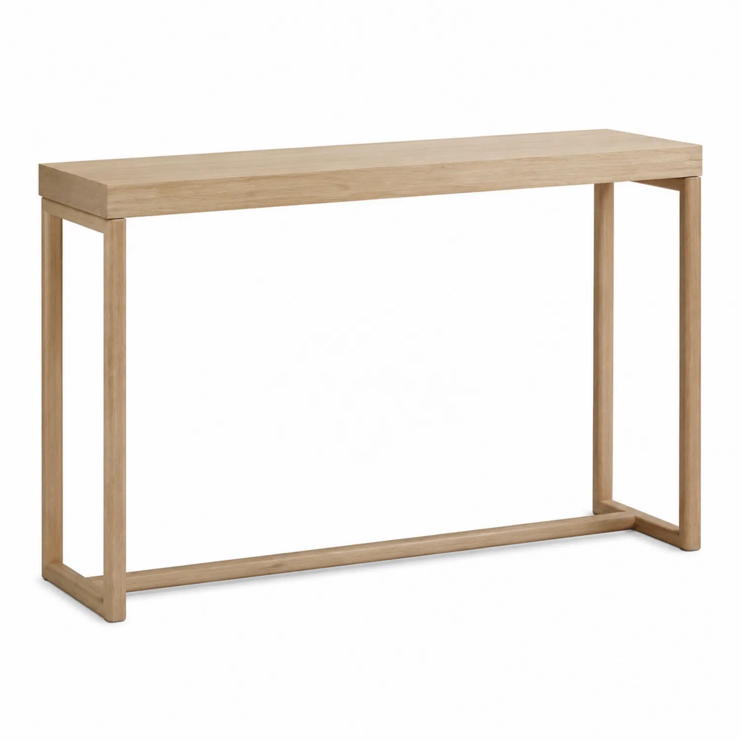 Consolle Rettangolare in Legno Naturale 120x40x75 cm