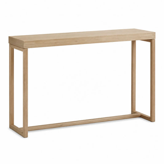 Consolle Rettangolare in Legno Naturale 120x40x75 cm